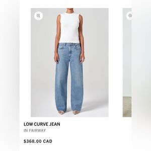 AGOLDE Low Curve in Fairway